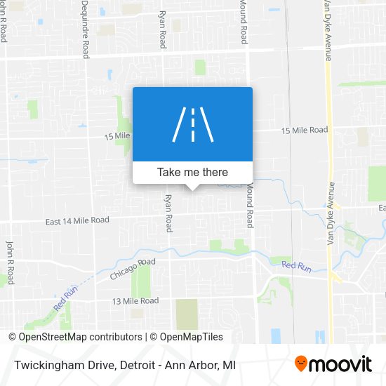 Twickingham Drive map