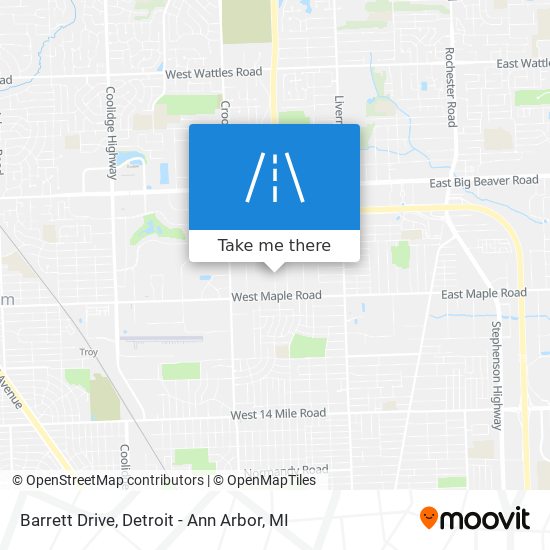 Mapa de Barrett Drive