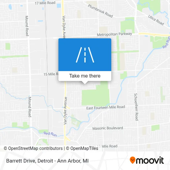 Barrett Drive map