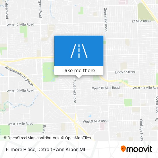 Filmore Place map