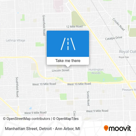 Mapa de Manhattan Street