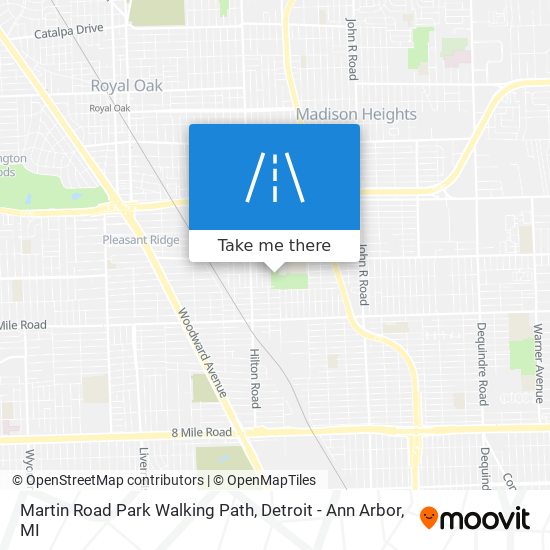 Mapa de Martin Road Park Walking Path