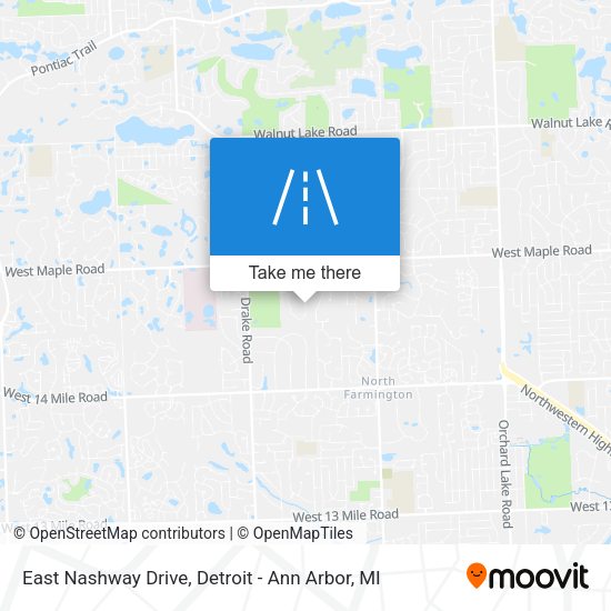East Nashway Drive map