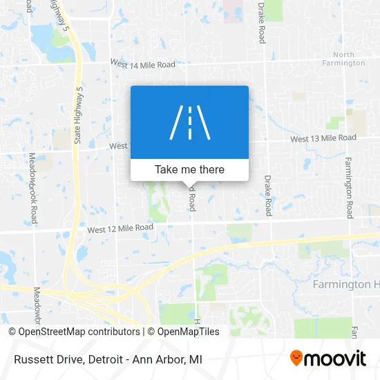 Russett Drive map