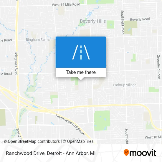Ranchwood Drive map