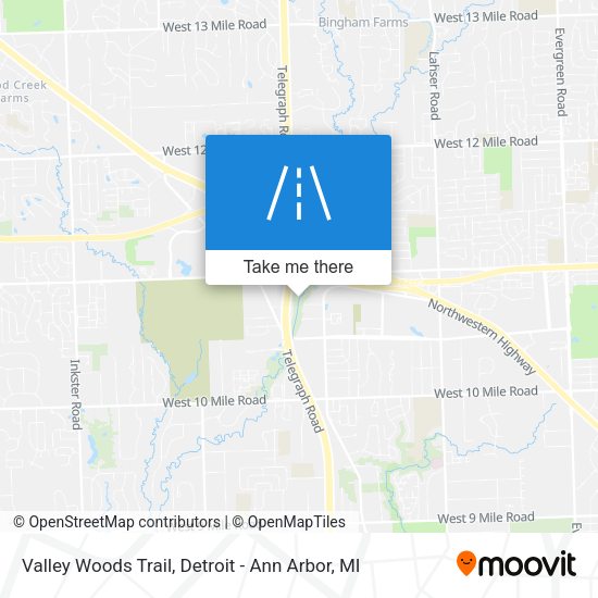 Mapa de Valley Woods Trail