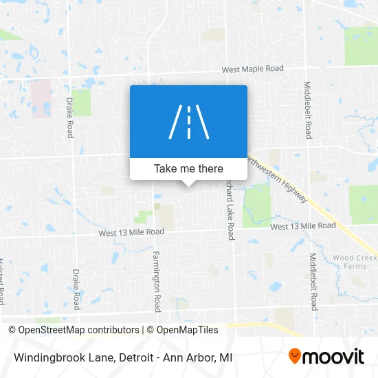 Windingbrook Lane map