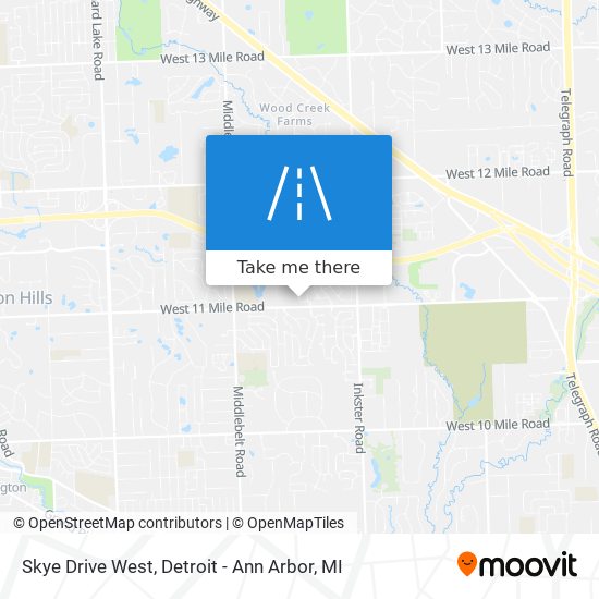 Mapa de Skye Drive West