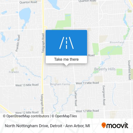 Mapa de North Nottingham Drive