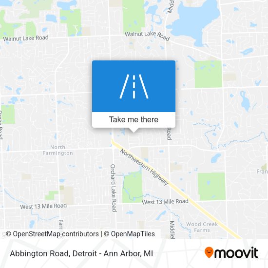 Mapa de Abbington Road