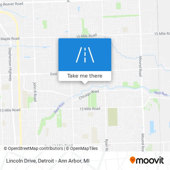 Lincoln Drive map