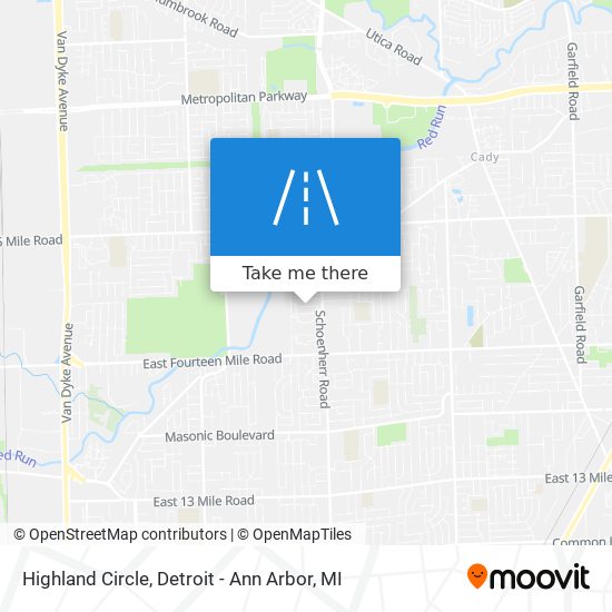 Highland Circle map