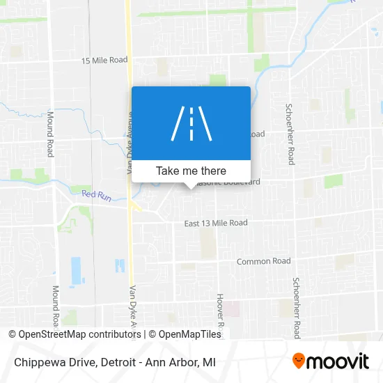 Chippewa Drive map