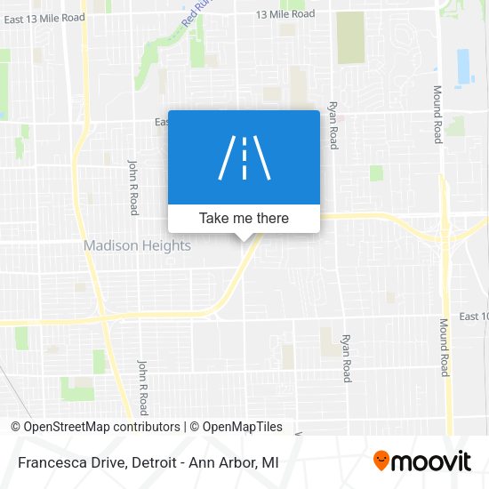 Mapa de Francesca Drive