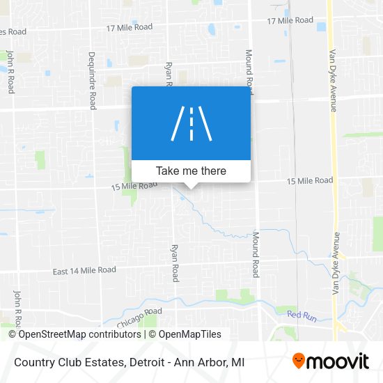 Country Club Estates map