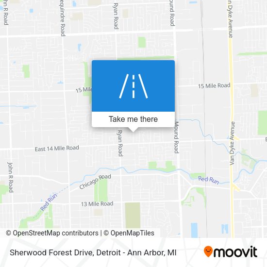 Mapa de Sherwood Forest Drive