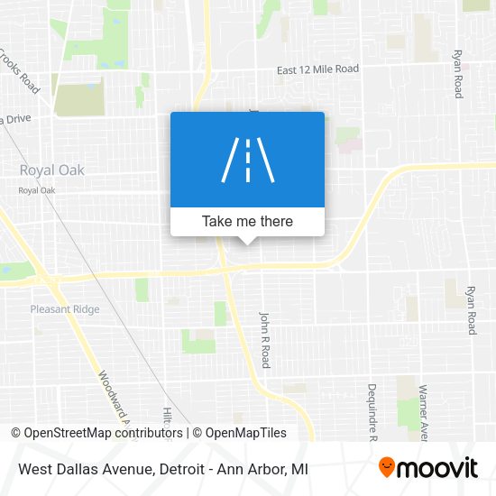 Mapa de West Dallas Avenue