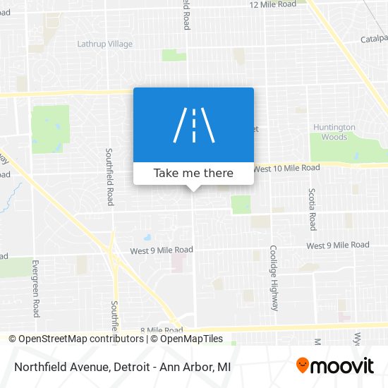 Northfield Avenue map