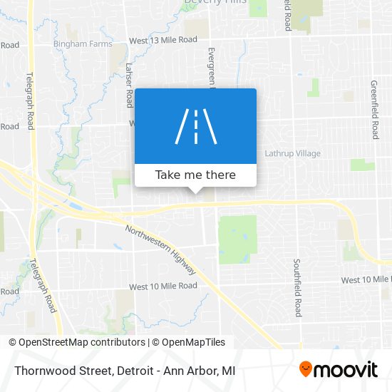 Thornwood Street map