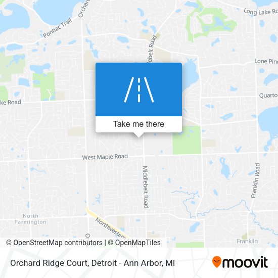 Mapa de Orchard Ridge Court