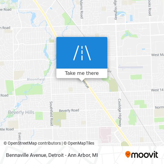 Bennaville Avenue map