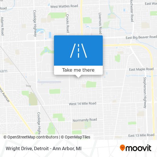 Wright Drive map