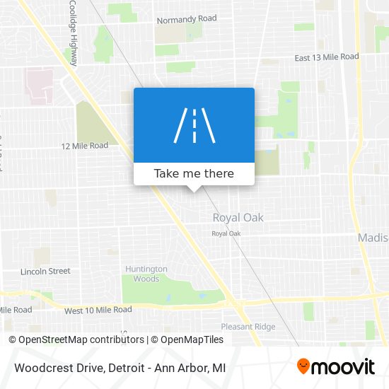 Woodcrest Drive map