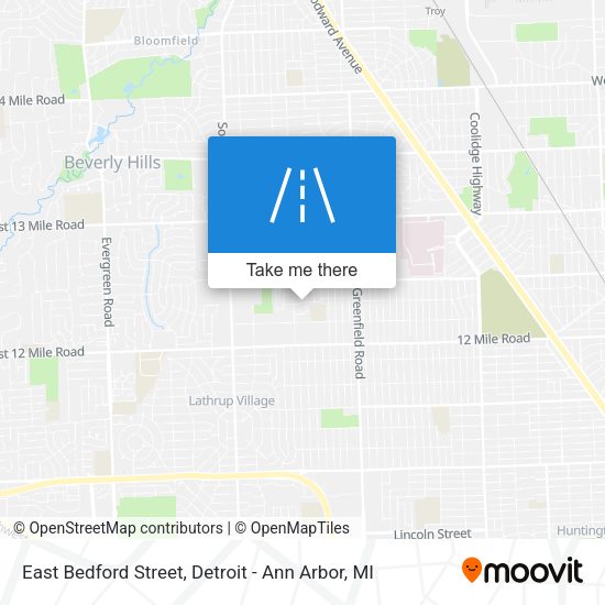Mapa de East Bedford Street