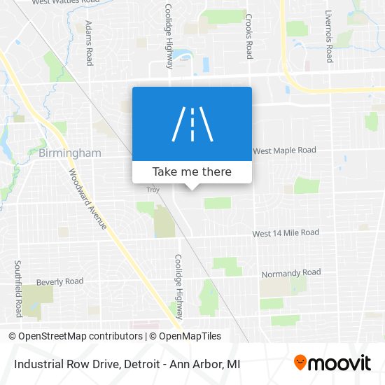 Industrial Row Drive map