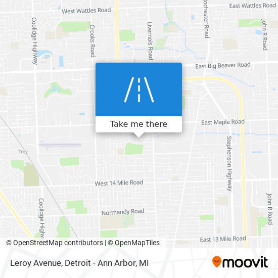 Leroy Avenue map