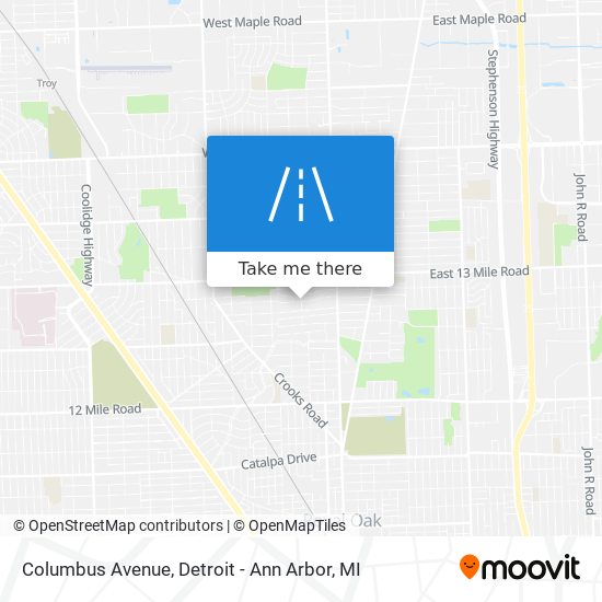 Columbus Avenue map