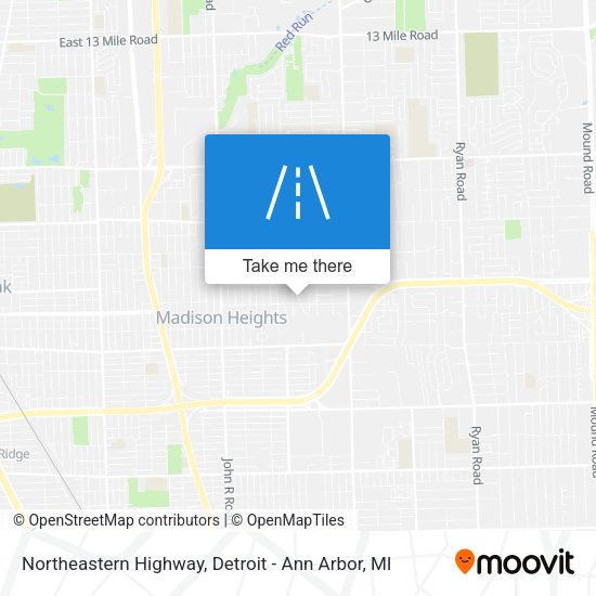 Mapa de Northeastern Highway