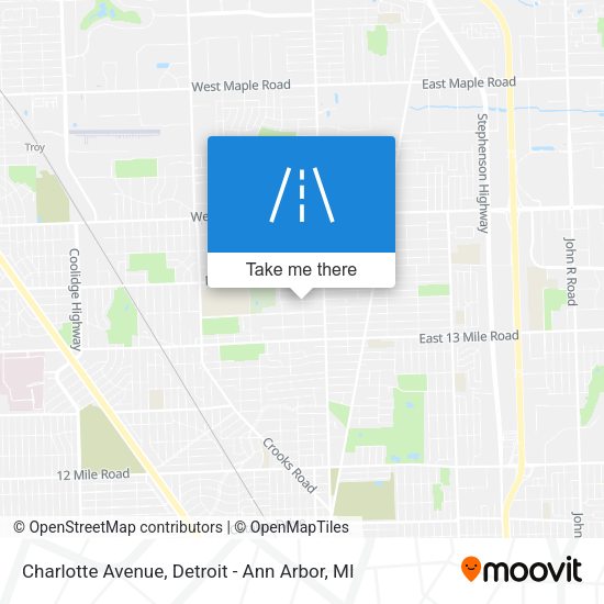Mapa de Charlotte Avenue