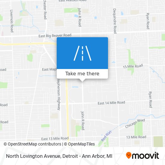 North Lovington Avenue map