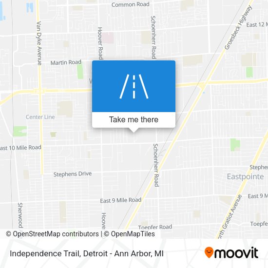 Mapa de Independence Trail