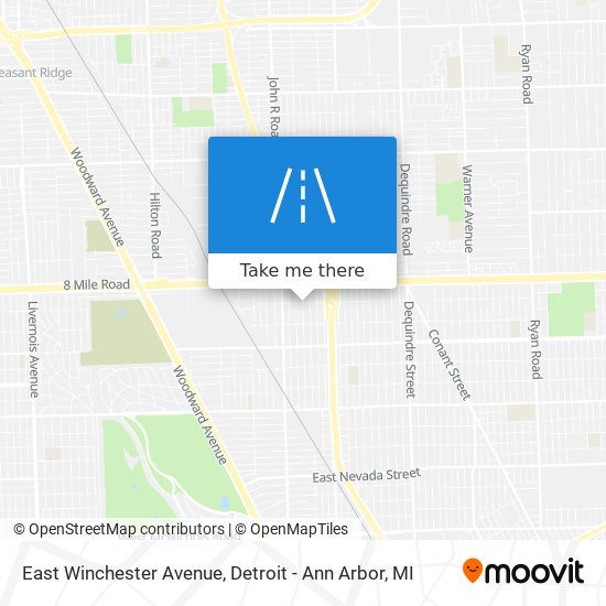East Winchester Avenue map