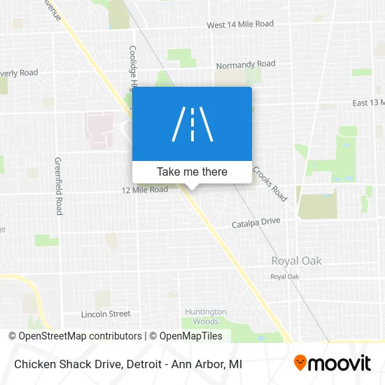 Chicken Shack Drive map