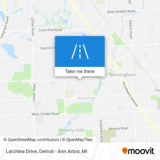 Larchlea Drive map