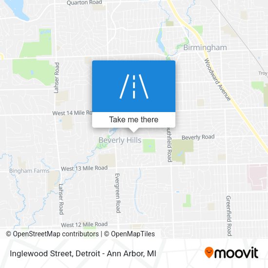 Mapa de Inglewood Street