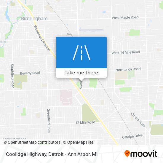 Coolidge Highway map