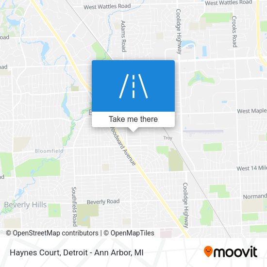 Mapa de Haynes Court