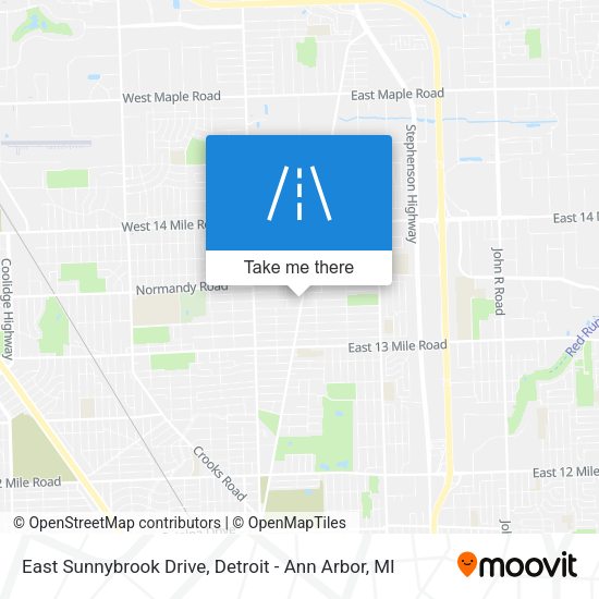 Mapa de East Sunnybrook Drive
