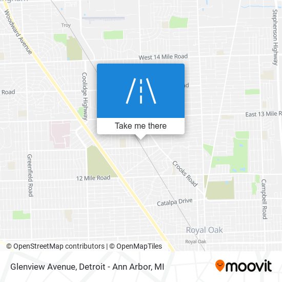 Glenview Avenue map