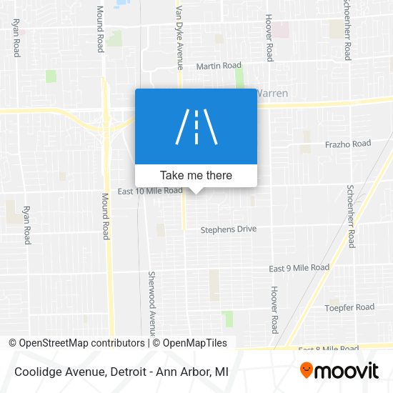 Coolidge Avenue map