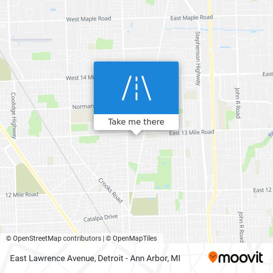 Mapa de East Lawrence Avenue