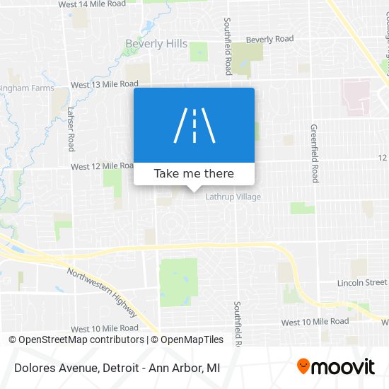 Mapa de Dolores Avenue