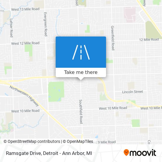 Ramsgate Drive map