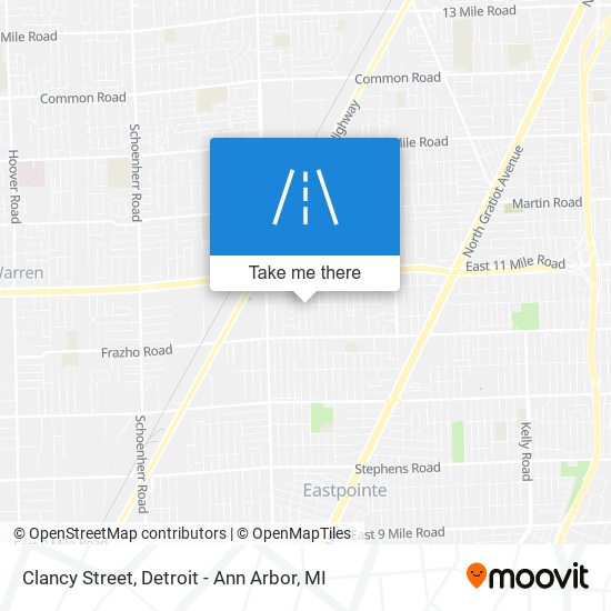 Clancy Street map