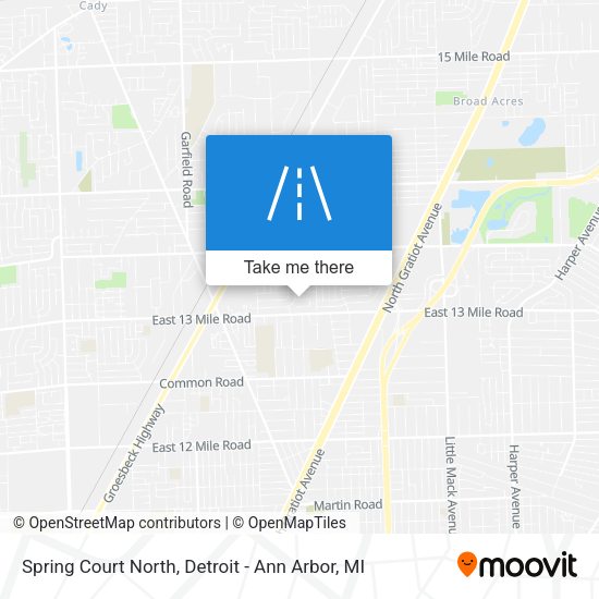 Mapa de Spring Court North