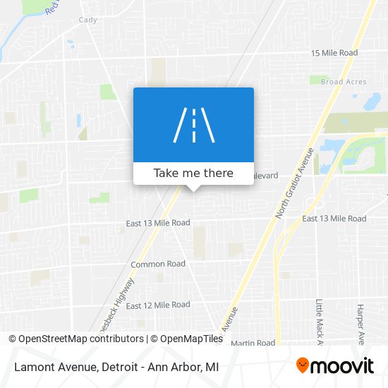 Lamont Avenue map